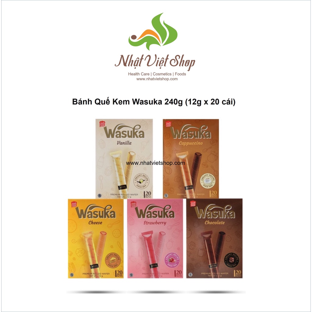 Bánh Quế Kem Wasuka 240g