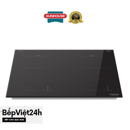 Bếp điện từ đôi Sunhouse SHB DI09 - Kính Schott Ceran, 4000W, 2 vùng nấu, Inverter tiết kiệm điện