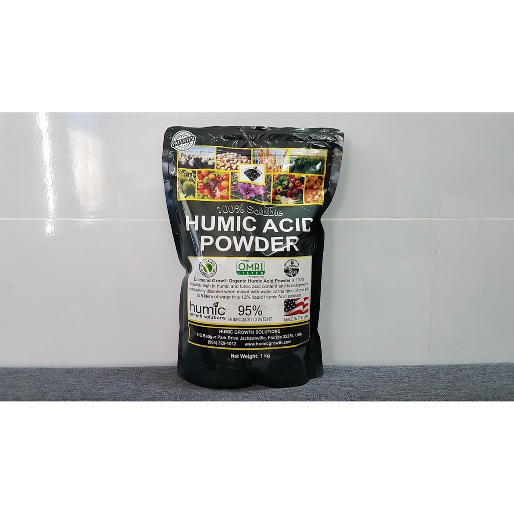 Phân bón Humic Acid Powder 95% Nhập Khẩu Mỹ Túi 1kg