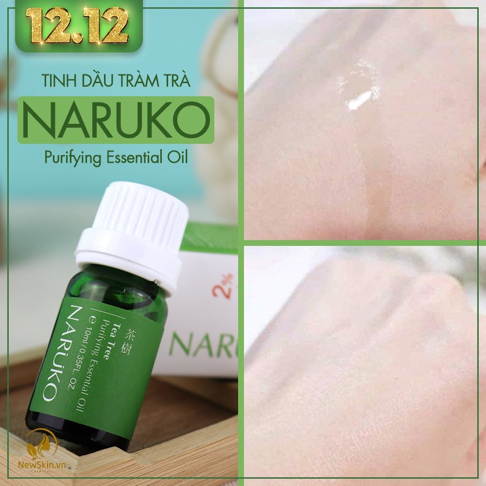 Tinh Dầu Tràm Trà Chấm Giảm Mụn Naruko Tea Tree Purifying Essential Oil 10ml