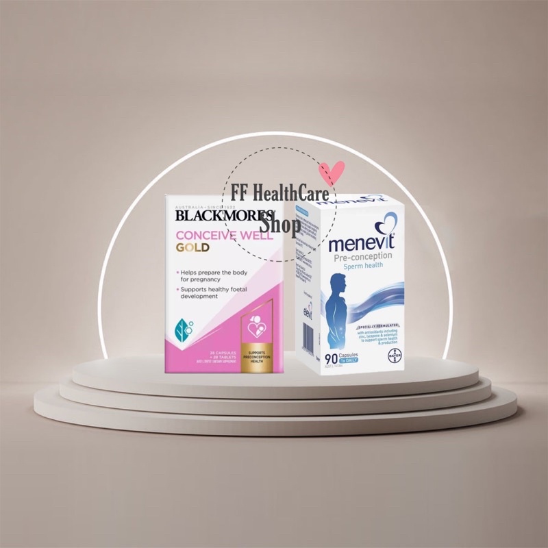Combo Bổ Trứng Blackmores 56 Viên Úc, Menevit 90 Viên Úc- Tăng Khả Năng Thụ Thai