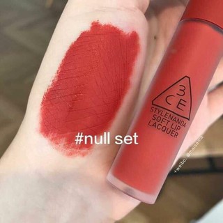 Son 3CE Kem Soft Lip Lacquer Màu Null Set