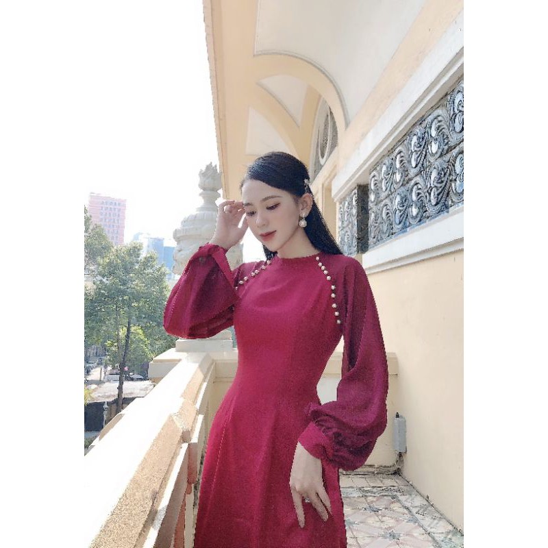 Áo dài phúc lộc _ phối tay