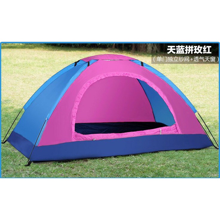Lều cắm trại 2 cửa tự bung, Liều cắm trại đi dã ngoại có lớp màn chống muỗi
