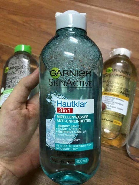 Nước tẩy trang Garnier đủ màu 400ml- xách tay Đức