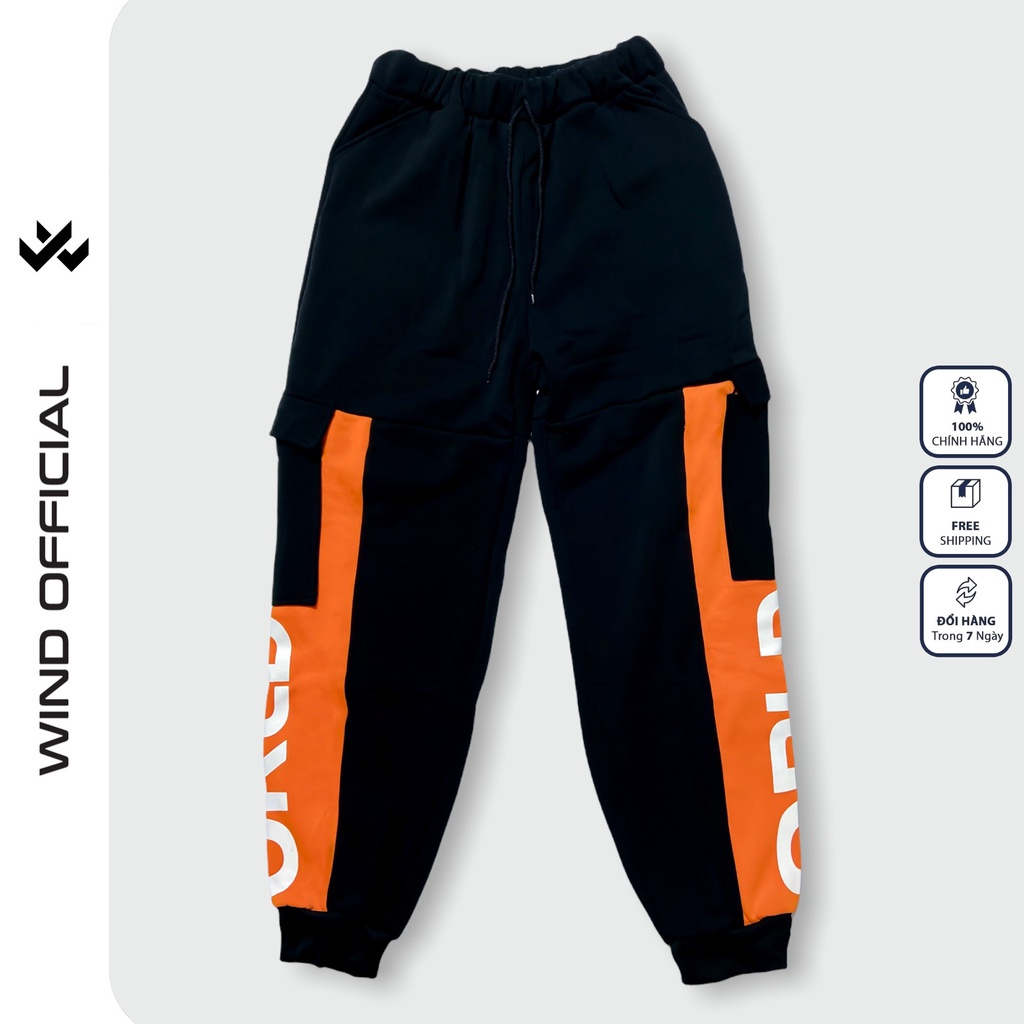 Quần jogger WIND unisex form rộng GIAO Ngẫu Nhiên thử sự may mắn