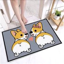 Thảm chân 3d, thảm lau chân hình ovan, chữ nhật nhiều họa tiết