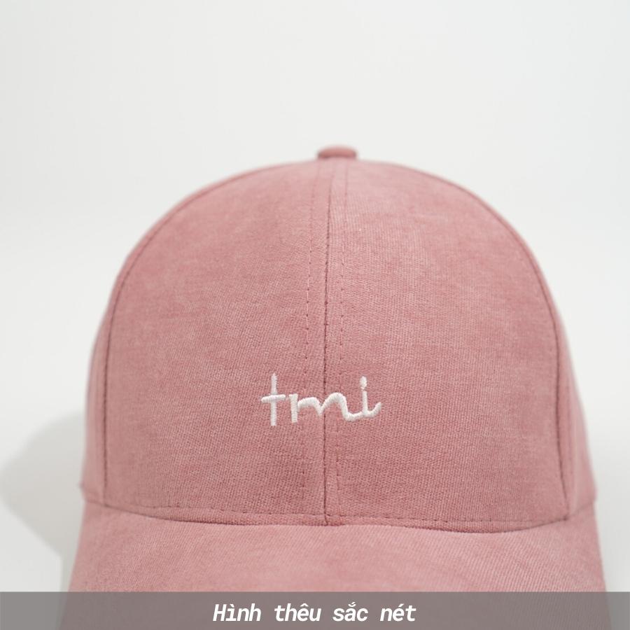 Mũ lưỡi trai Unisex  Nón kết Ulzzang thêu chữ Tmi chất nỉ nhung cao cấp Molly Fashion – NK14
