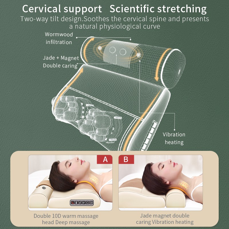 Máy Gối Massage Hồng Ngoại Jinkairui Chính Hãng Gối Vàng YQ-5