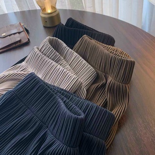 [QUAN02] Quần Ống Rộng Nữ Vải Xuông, ,Quần Thun Gân Phong Cách Vintage March.Clothes