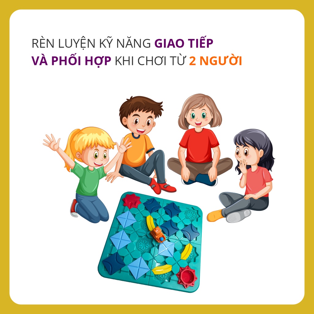 Đồ chơi giải mã mê cung Cutis, giúp bé phát triển trí thông minh với nhiều thử thách, phù hợp cho bé từ 3 tuổi