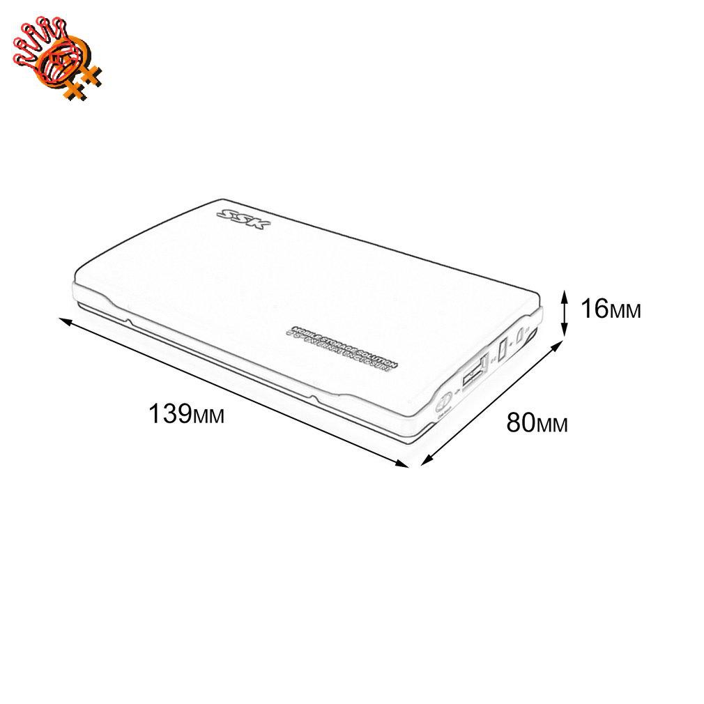 Hộp Đựng Ổ Cứng Ngoài Hdd Kết Nối Usb 2.0 Ssk She030 2.5 Inch | BigBuy360 - bigbuy360.vn