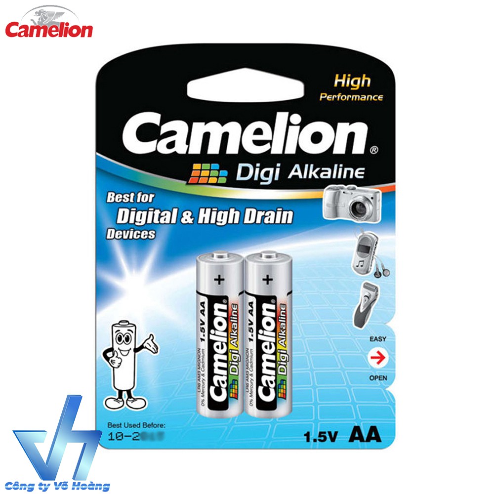 Bộ 2 pin Camelion AA Digi Alkaline (Bạc)