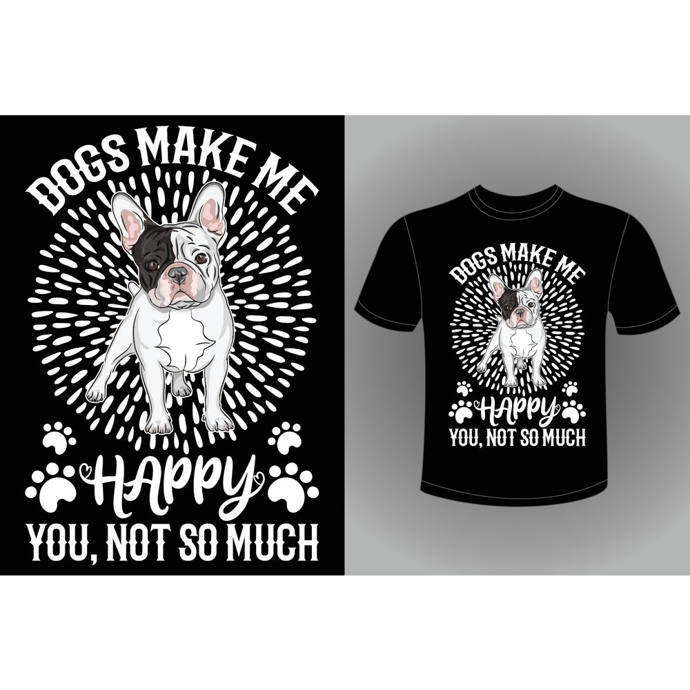 Áo Thun American Dog - Bulldog Doggy Pet for Dog