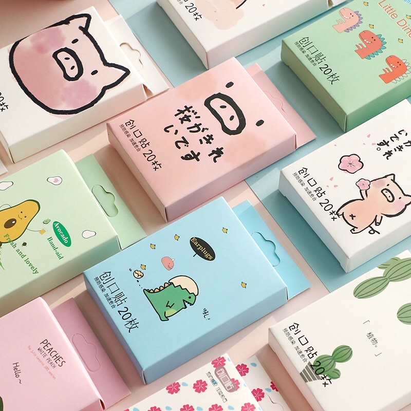 Hộp URGO 20 miếng cute dễ thương - Hộp băng cá nhân chăm sóc gia đình