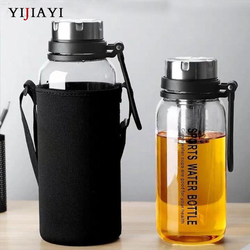 YIJIAYI Bình Nước Thủy Tinh Chịu Nhiệt Có Đồ Lọc Dung Tích 750ml/1000ml/1500ml