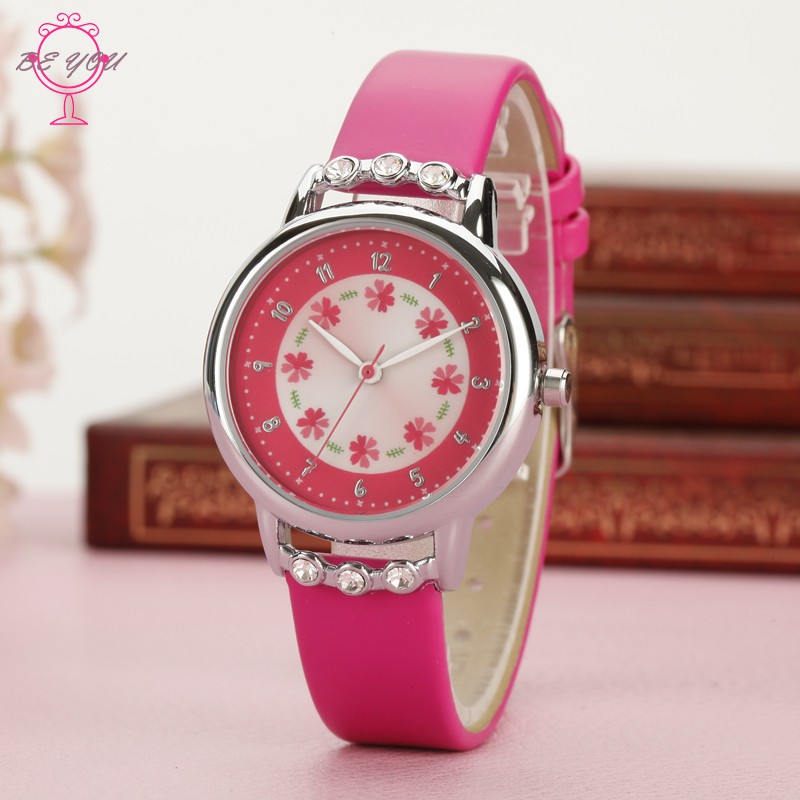 Đồng hồ đính đá kiểu dáng hoạt hình dễ thương cho bé gái | BigBuy360 - bigbuy360.vn