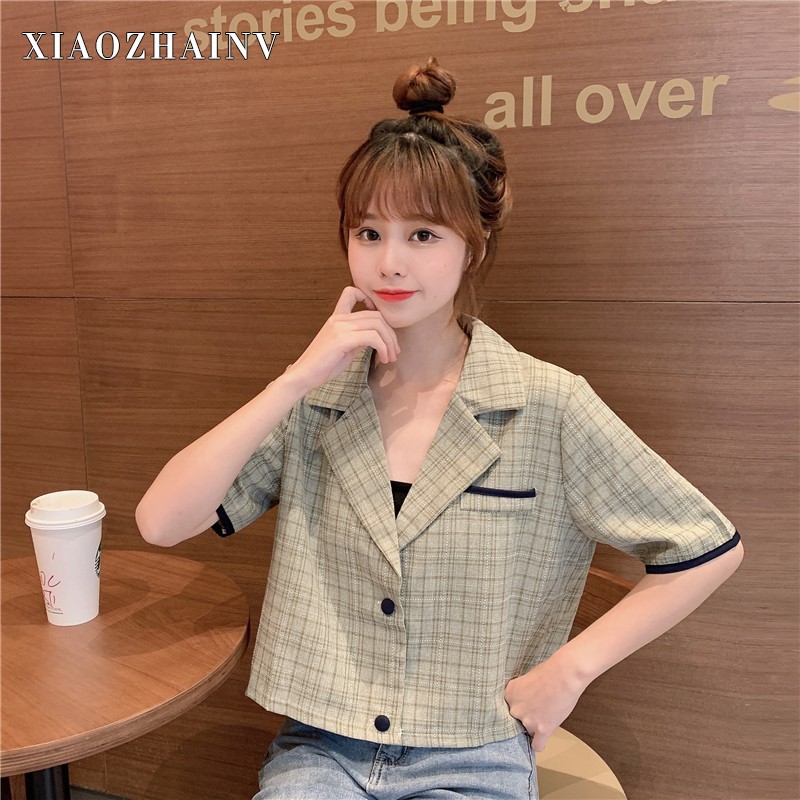 Xiaozhainv Áo Khoác Vest Dáng Rộng Kẻ Sọc Kiểu Hàn Quốc Cá Tính | BigBuy360 - bigbuy360.vn