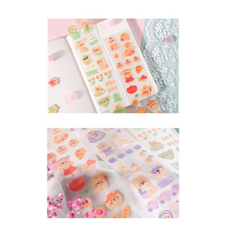 Aroee 1 Pcs Cute Sticker Bear Stickers Diary Scrapbook Decor
