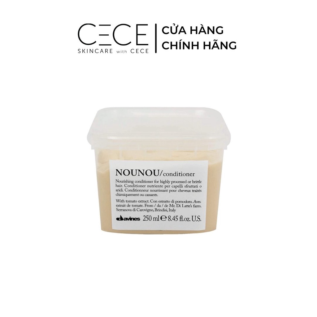 Dầu xả Davines Nounou Conditioner phục hồi nuôi dưỡng tóc