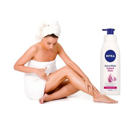 🍀🍀Sữa Dưỡng Thể Nivea Extra White Instant Glow SPF30 - Sáng Da Tức Thì