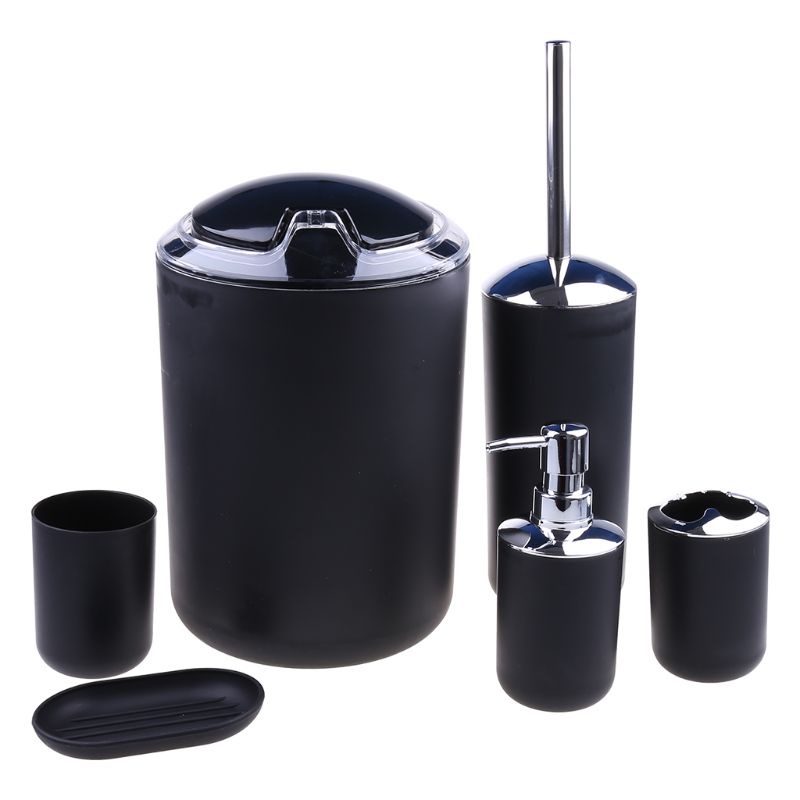 Set 6 Giá Đỡ Bàn Chải Đánh Răng / Cốc Đựng Xà Phòng Tiện Dụng Cho Phòng Tắm