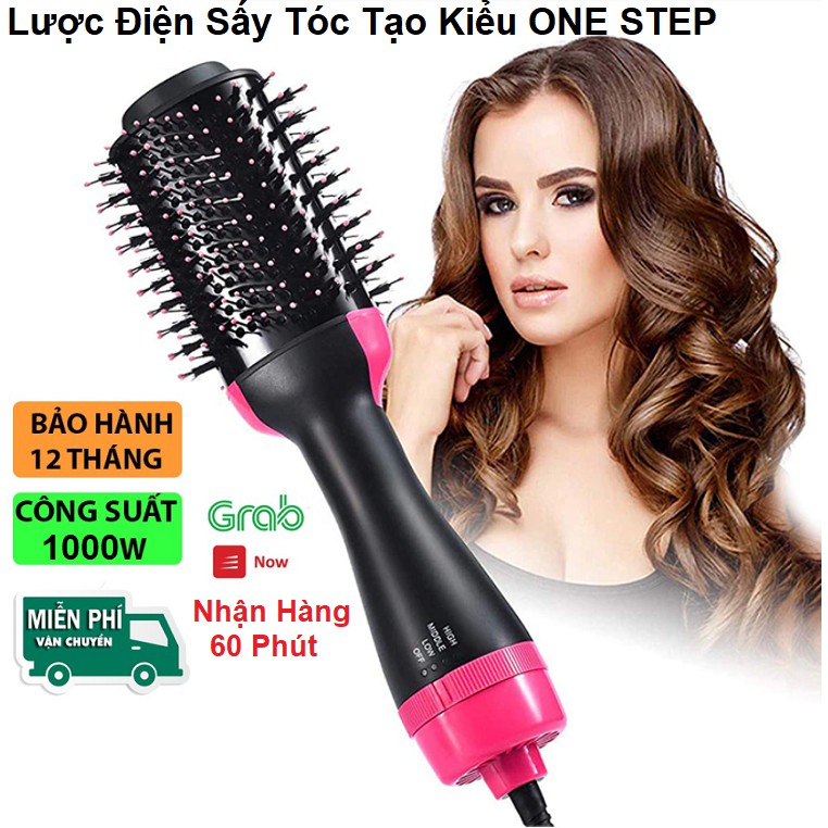 Máy Sấy Tóc Tạo Kiểu Tóc Đa Năng One Step - Lược Sấy Tóc Tạo Kiểu 3 Tốc Độ - Chính Hãng Bảo Hành 12 Tháng