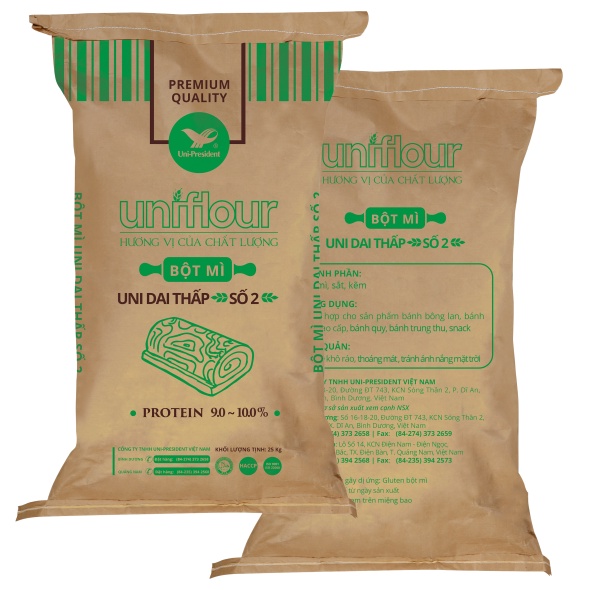 Bột mì dai thấp Uniflour gói 25kg