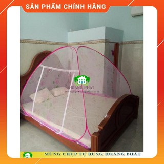 [Sale up giá gốc] Mùng chụp tự bung 1m4 x 2m Minh Long - HỒNG HOA