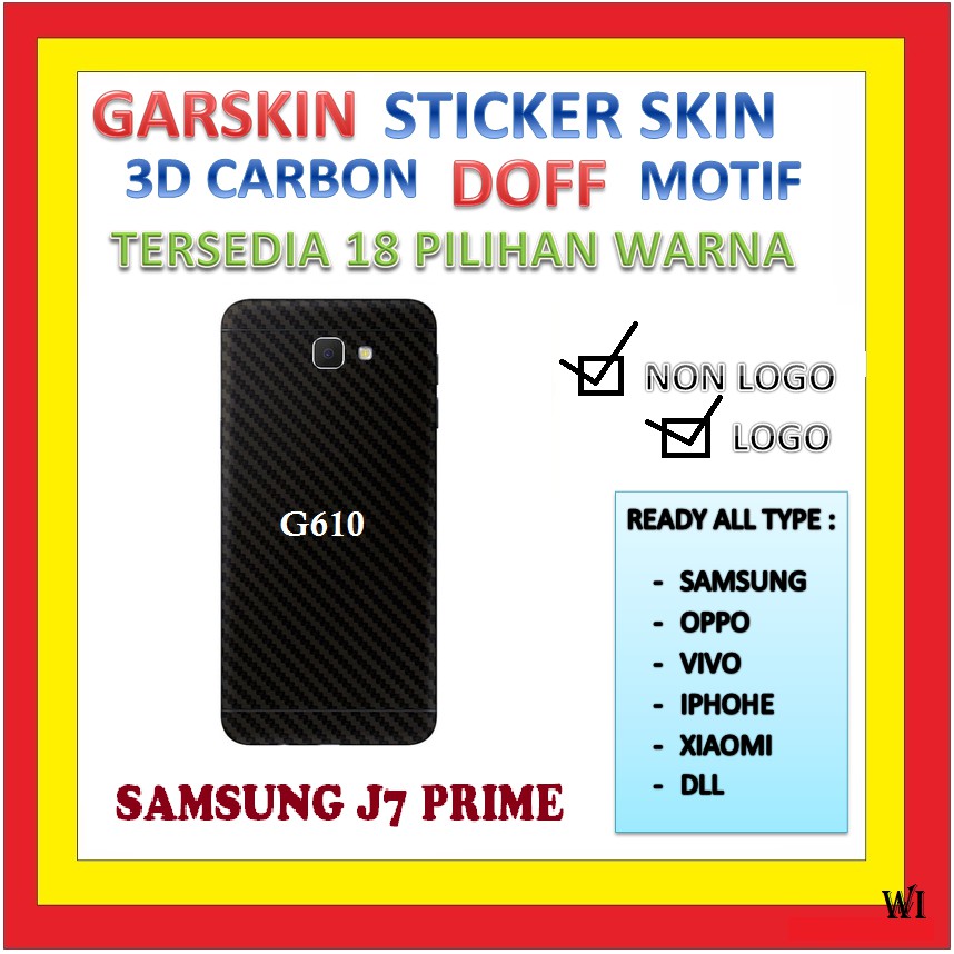 Miếng Dán Carbon Chống Trầy Xước Dành Cho Samsung J7 Prime G610 905961