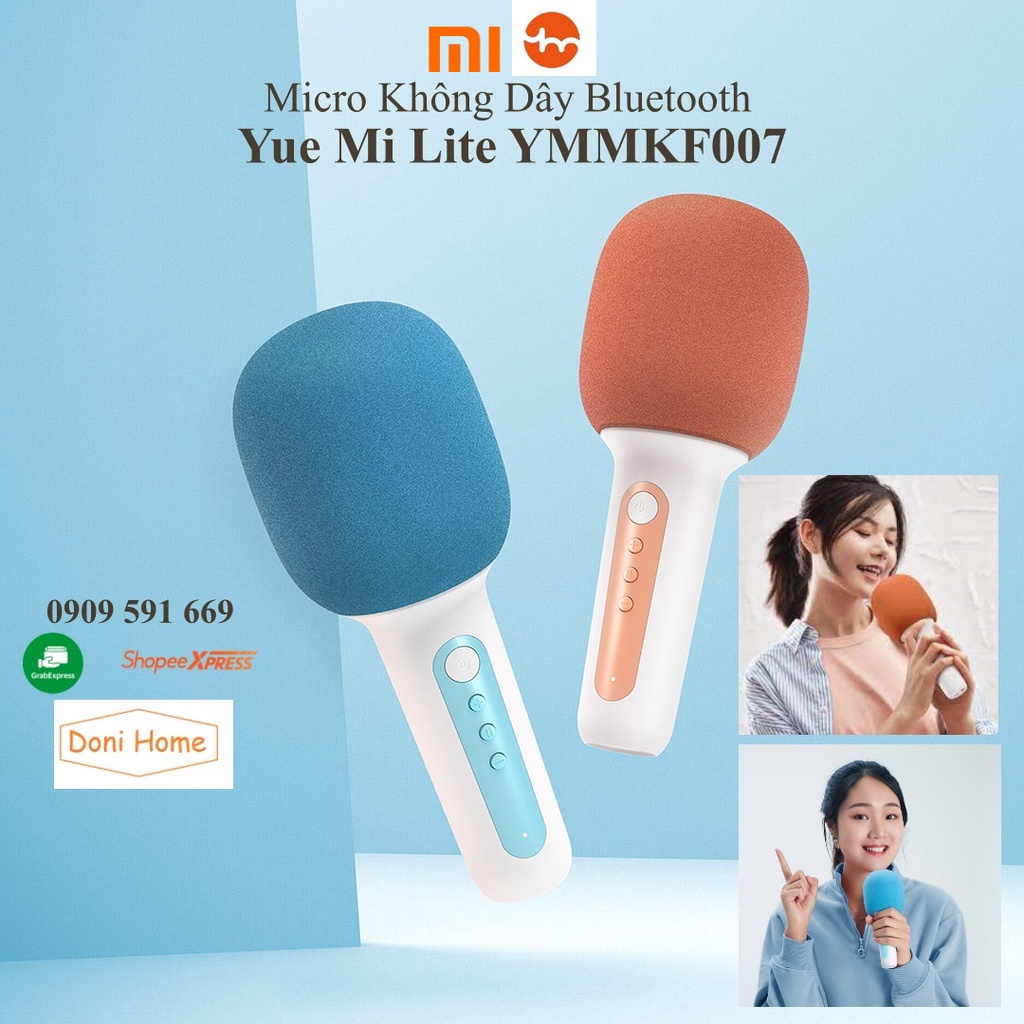 Micro karaoke Xiaomi Youpin Ymi KHÔNG DÂY cầm tay kết nối Bluetooth tiện dụng