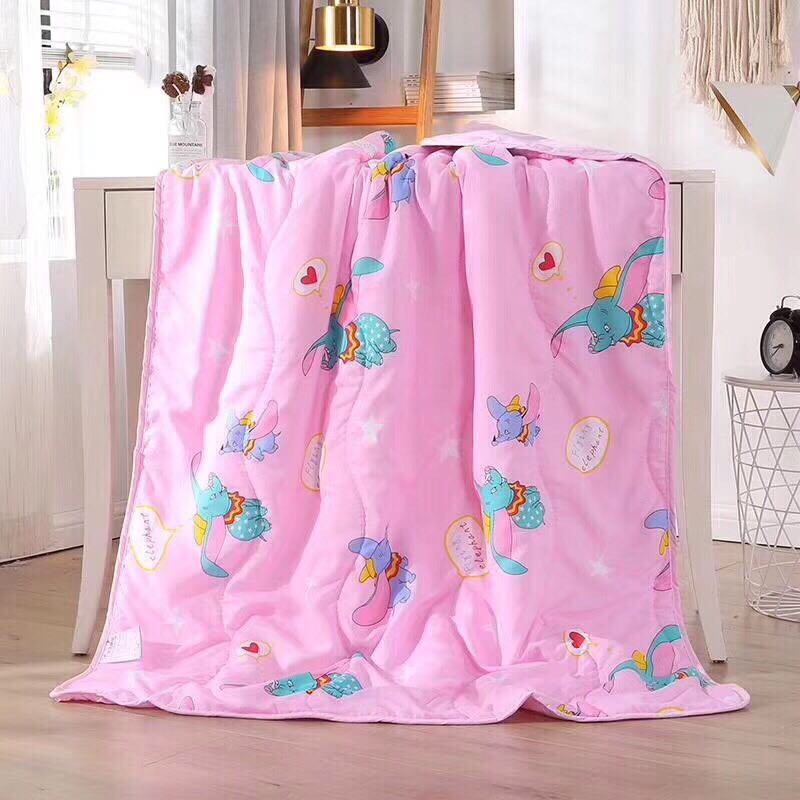 Chăn trẻ em cotton đũi tặng 01 bàn chải đánh răng cho bé 1m1 x 1m5