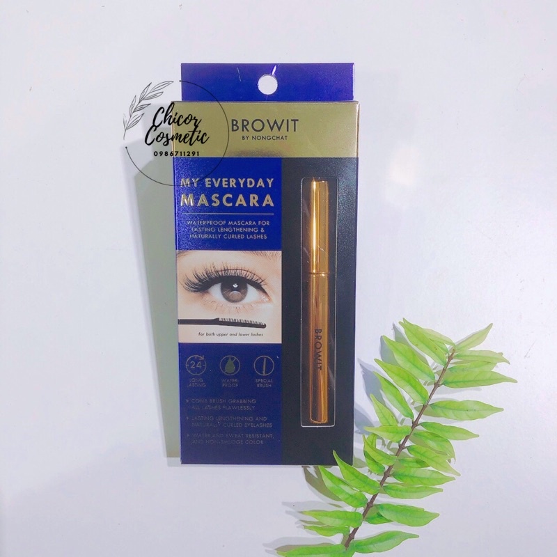 Mascara Browit Nongchat Thái Lan làm dày dài mi chuyên dụng cho makeup