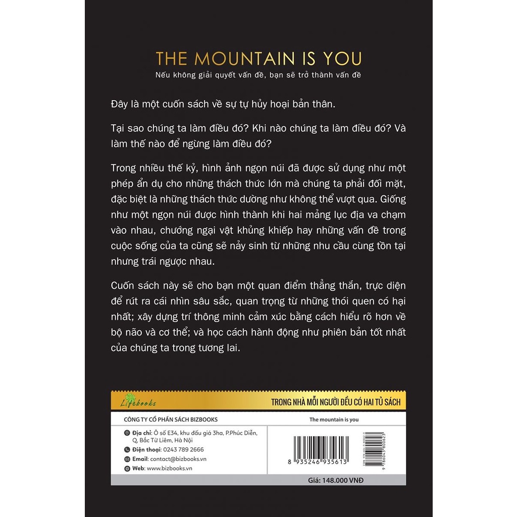 Sách - THE MOUNTAIN IS YOU - Nếu không giải quyết vấn đề, bạn sẽ trở thành vấn đề (MG)