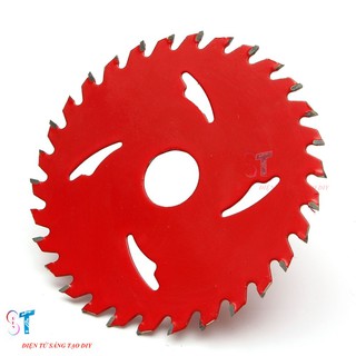 Lưỡi cưa đĩa cắt gỗ màu đỏ đường kính 110mm