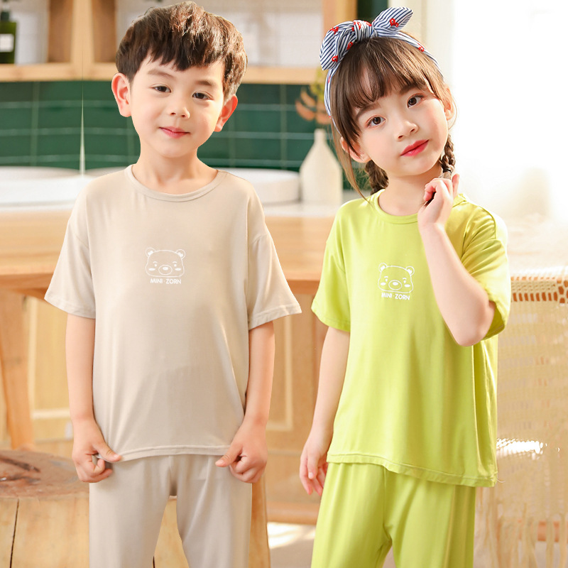 Bộ Đồ Ngủ Pijama Họa Tiết Hoạt Hình Đáng Yêu Cho Bé