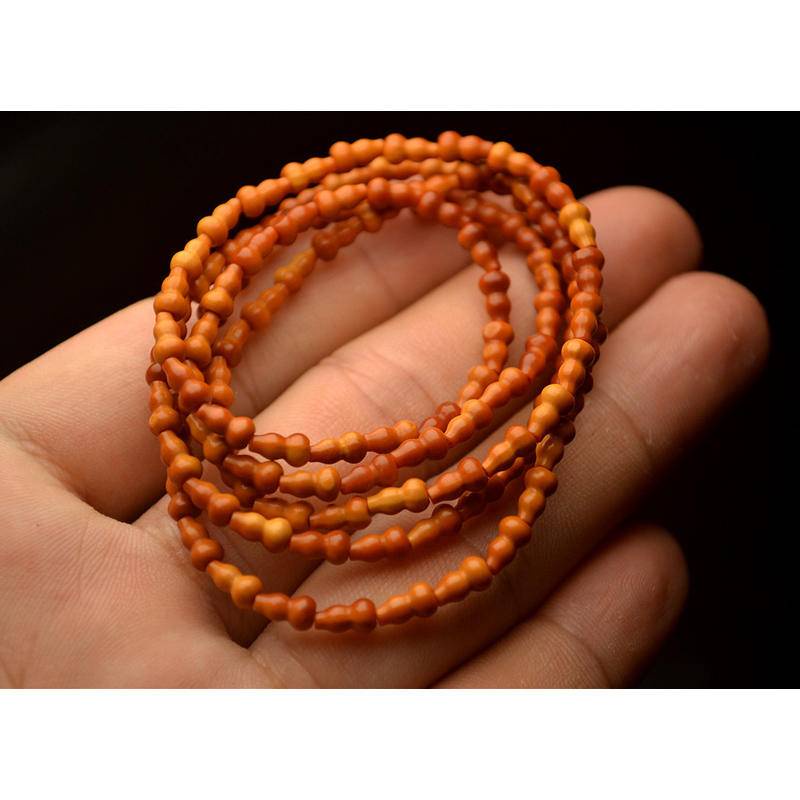 Vòng Tay Chuỗi 108 Hạt Gỗ Tre Phong Cách Phật Giáo Năm Mới