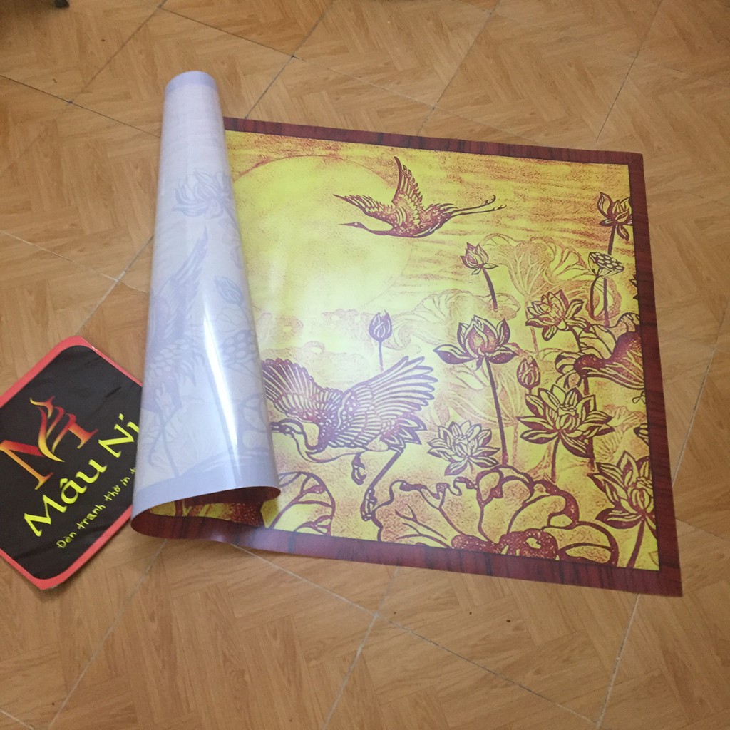 Kt - mau sen - dán phòng thờ, vách thờ, bàn thờ, tượng thờ tranh trúc chỉ in