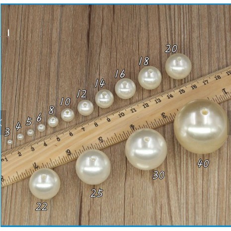 gói 10gam hạt bẹt, hạt cườm nhựa 3-4-5-6-8-10-12-14-16-18-20mm