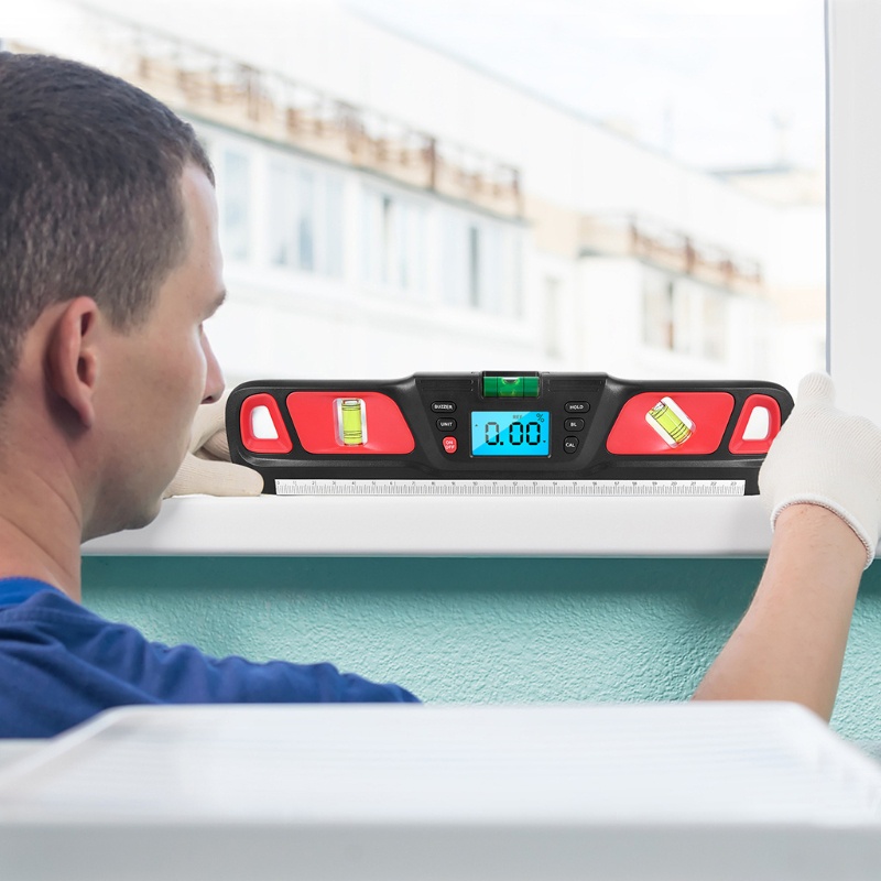 Máy Đo Độ Nghiêng Kỹ Thuật Số 360 Độ Có Nam Châm° Bảng Mạch Chống Sốc 4 Cấp Độ 4 Đơn Vị