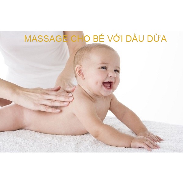 Dầu Dừa Nguyên Chất Nhà Làm Siêu Sạch Dưỡng tóc - Chống rạn da - Massage cho bé