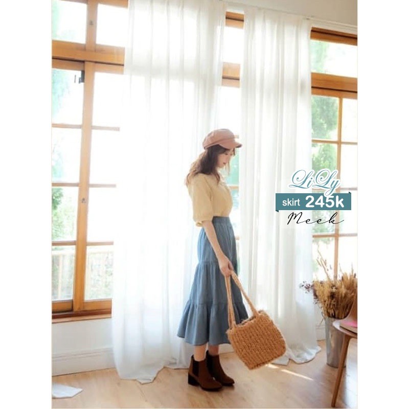 Lily Skirt - Chân váy 3 tầng nút giữa - Meek Fashion | BigBuy360 - bigbuy360.vn