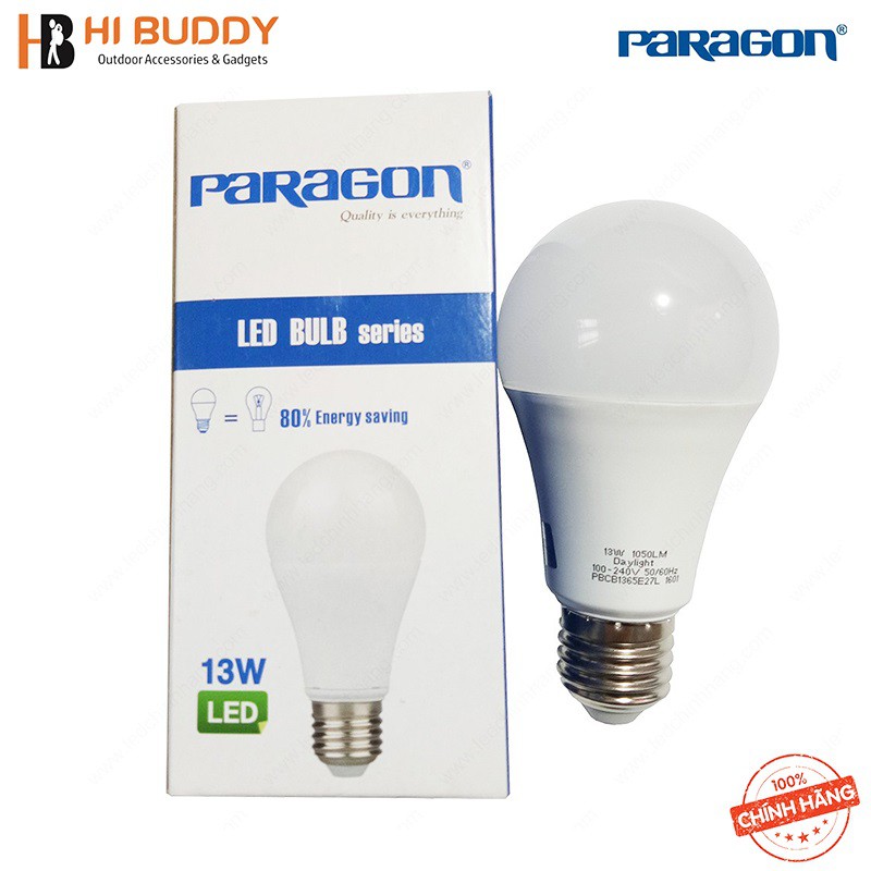 Bộ 5 Bóng Đèn Led Bulb Paragon PBCB 5W/ 7W/ 9W/ 11W/ 13W Ánh Sáng Vàng/ Trung Tính/ Trắng Hàng Chính Hãng - HIBUDDY