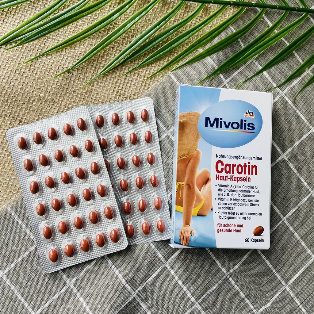 Viên chống nắng Carotin Mivolis - nội địa Đức