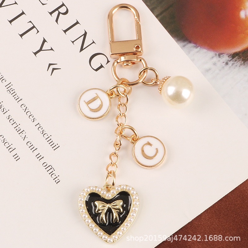 Móc Khoá Hình Nơ Trái Tim DiDiBag cao cấp , Móc Khoá Treo Túi Xách Trang Trí đẹp , sang chảnh hot tiktok