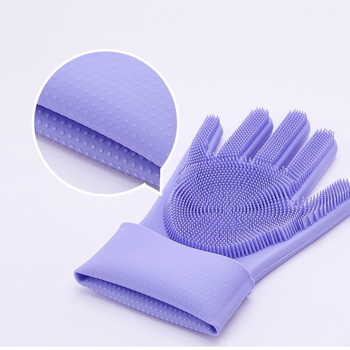 Găng tay silicon rửa bát tạo bọt, găng tay silicon dùng chùi rửa bát đĩa đa năng