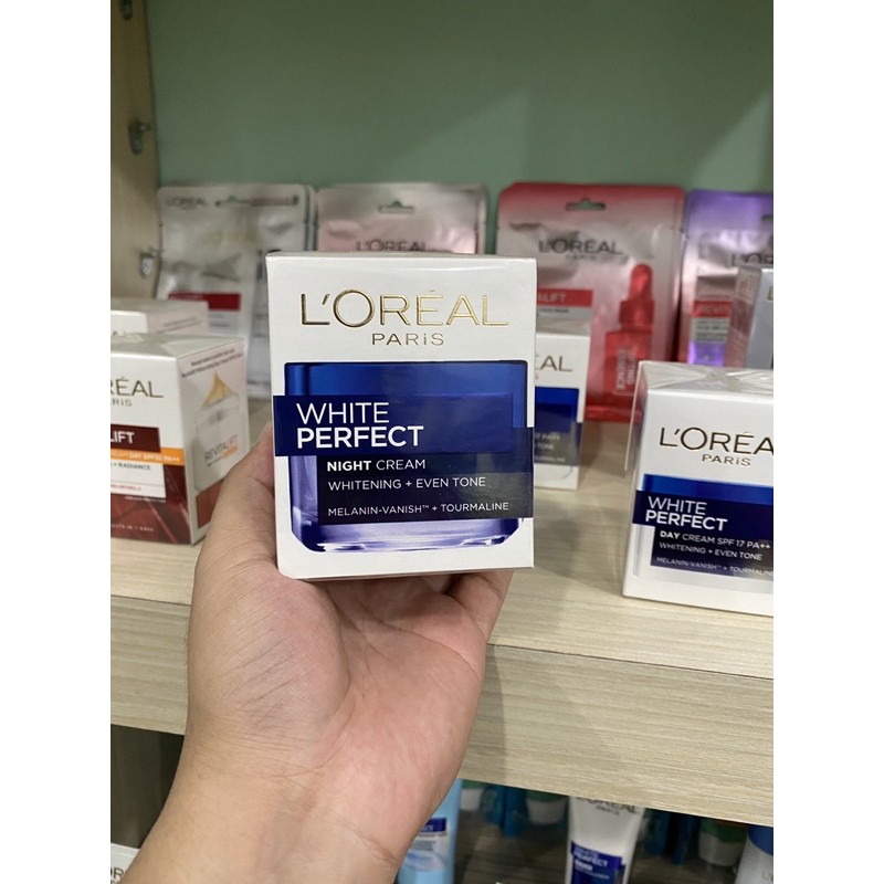 (Hàng Mới Về) Kem Dưỡng Trắng Da Ban Đêm Loreal 50ml