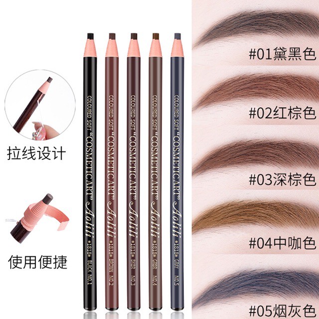 ★ Chì Xé Kẻ Mày [RẺ VÔ ĐỊCH] Không Lem Không Trôi Coloured Soft Cosmetic ★