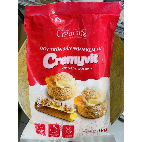 Bột trộn nhân kem su Cremyvit (Puratos) 1 kg