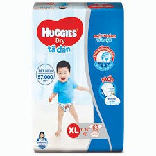 Bỉm dán Huggies M76/L68/XL62/XXL56